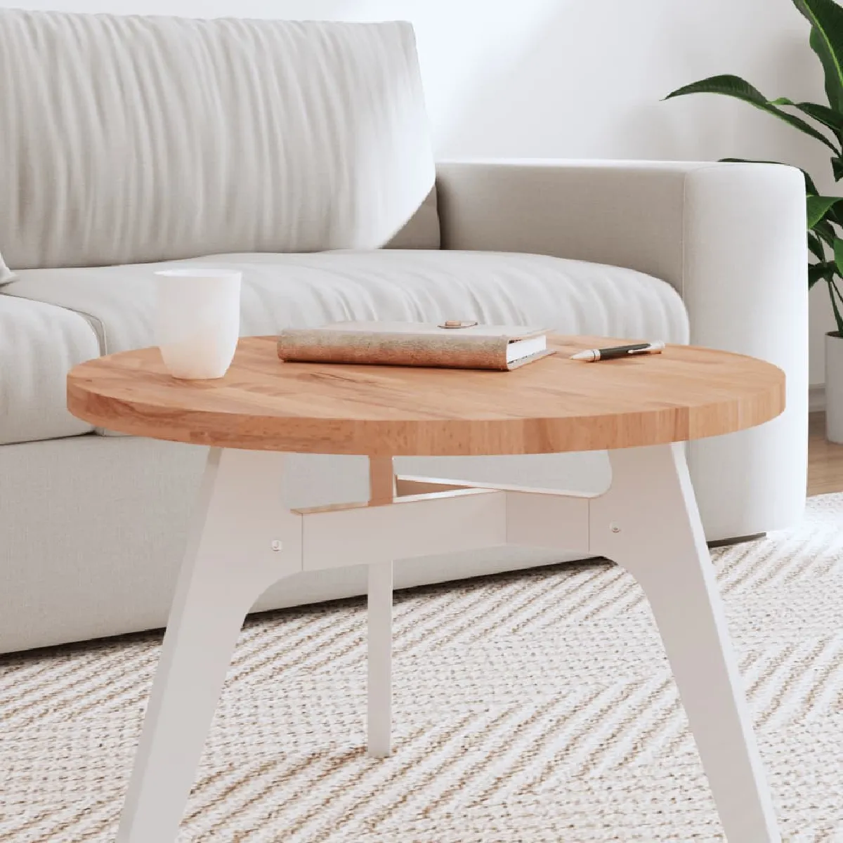 Meilleurs prix pour vidaXL Dessus de table Ø60x2,5 cm rond bois massif de hêtre