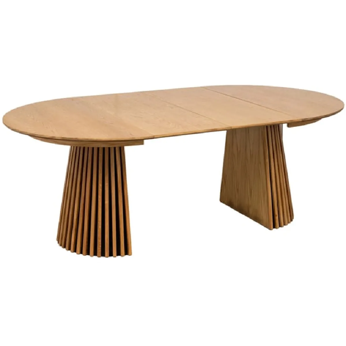 Meilleurs prix pour Table à manger ronde extensible 120-160-200 cm décor chêne naturel
