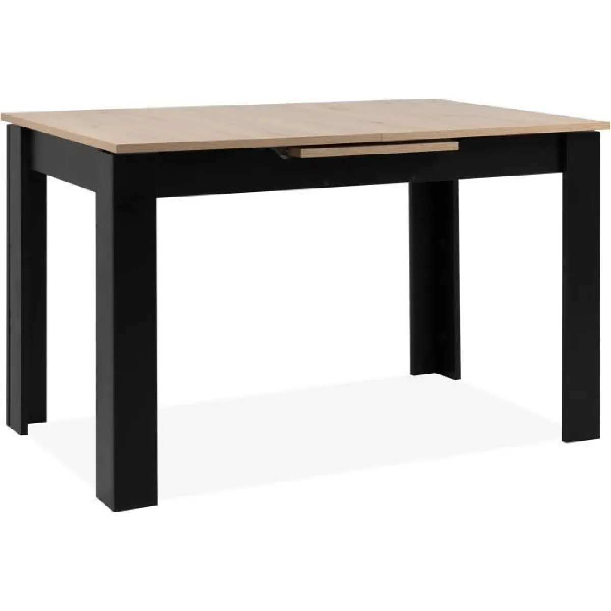 Cstore Noir Table Extensible Rectangulaire - Chêne Et