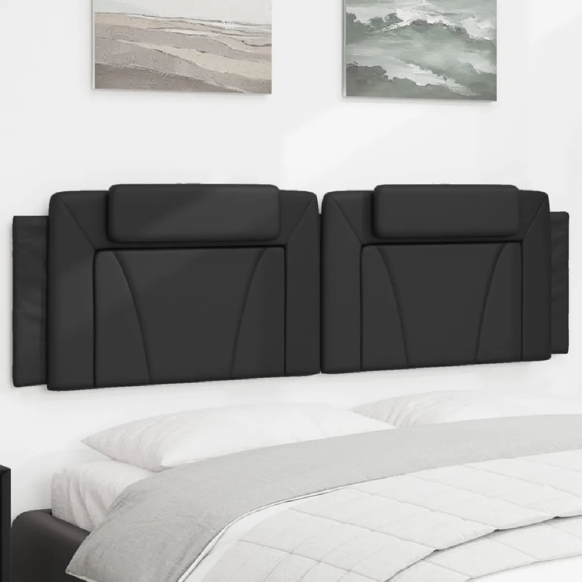 vidaXL Coussin de tête de lit 180 cm similicuir - vue 5