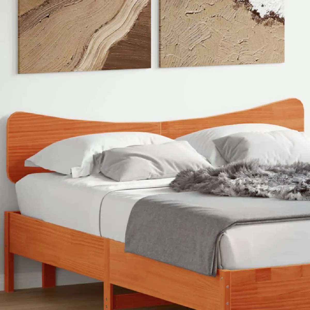 vidaXL Tête de lit cire 160 cm bois massif de pin - vue 3