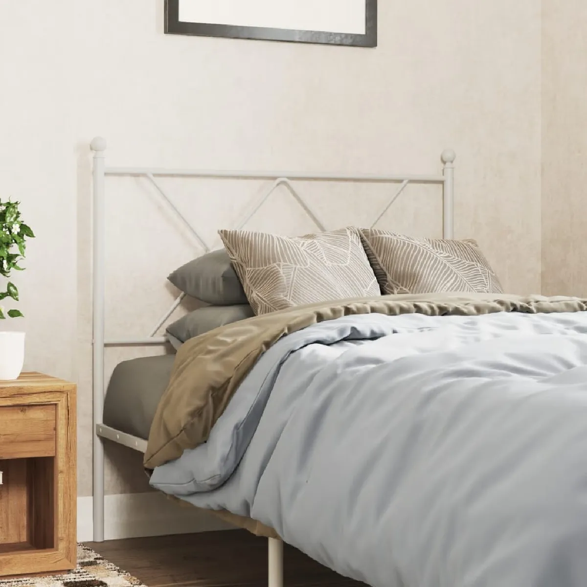 vidaXL Tête de lit métal 90 cm - vue 6