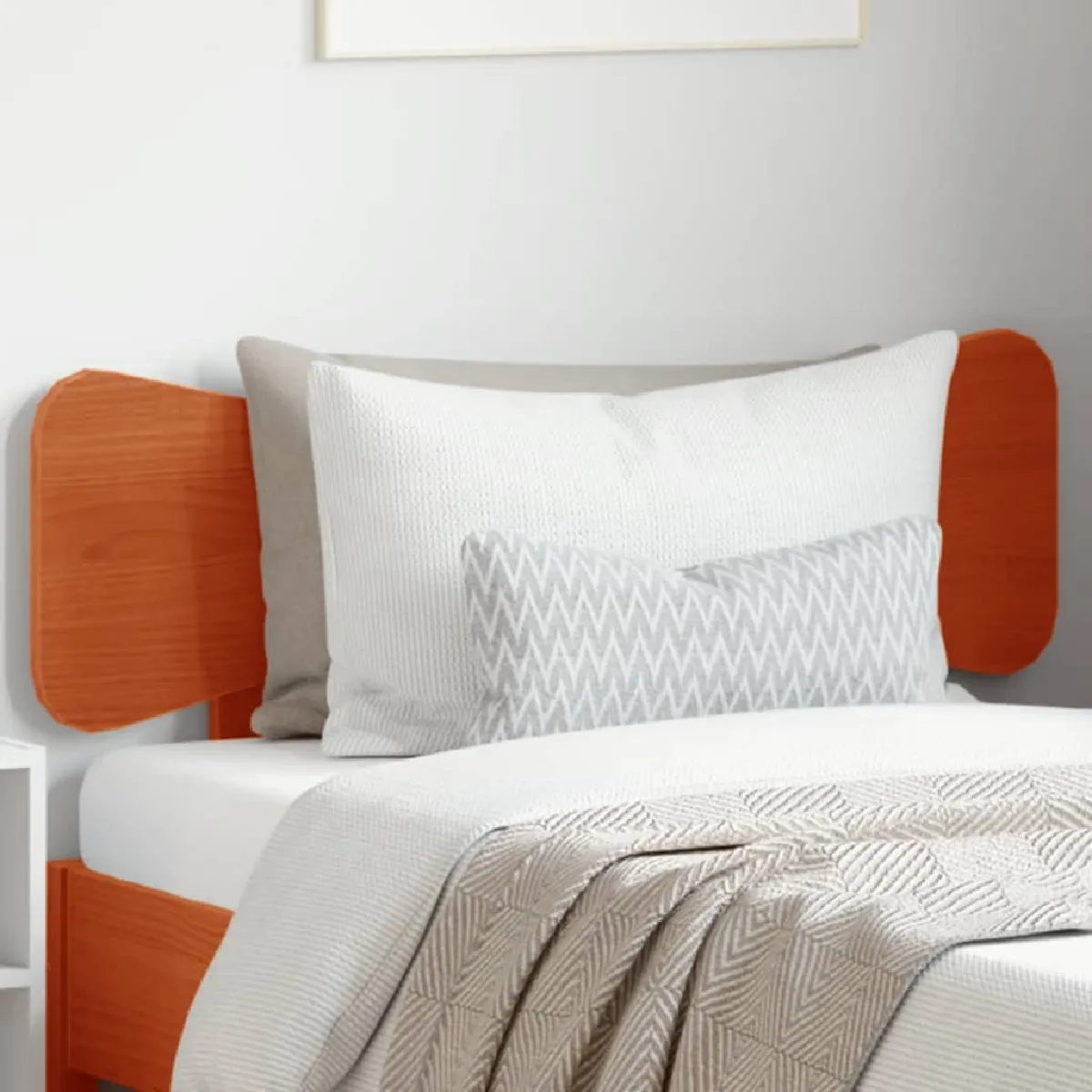 vidaXL Tête de lit cire 100 cm bois massif de pin - vue 2