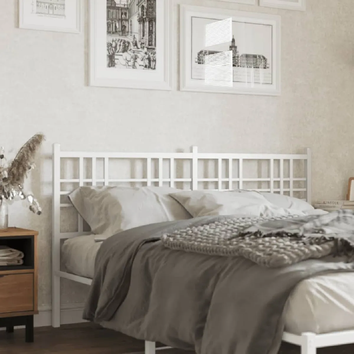 vidaXL Tête de lit métal 160 cm - vue 7