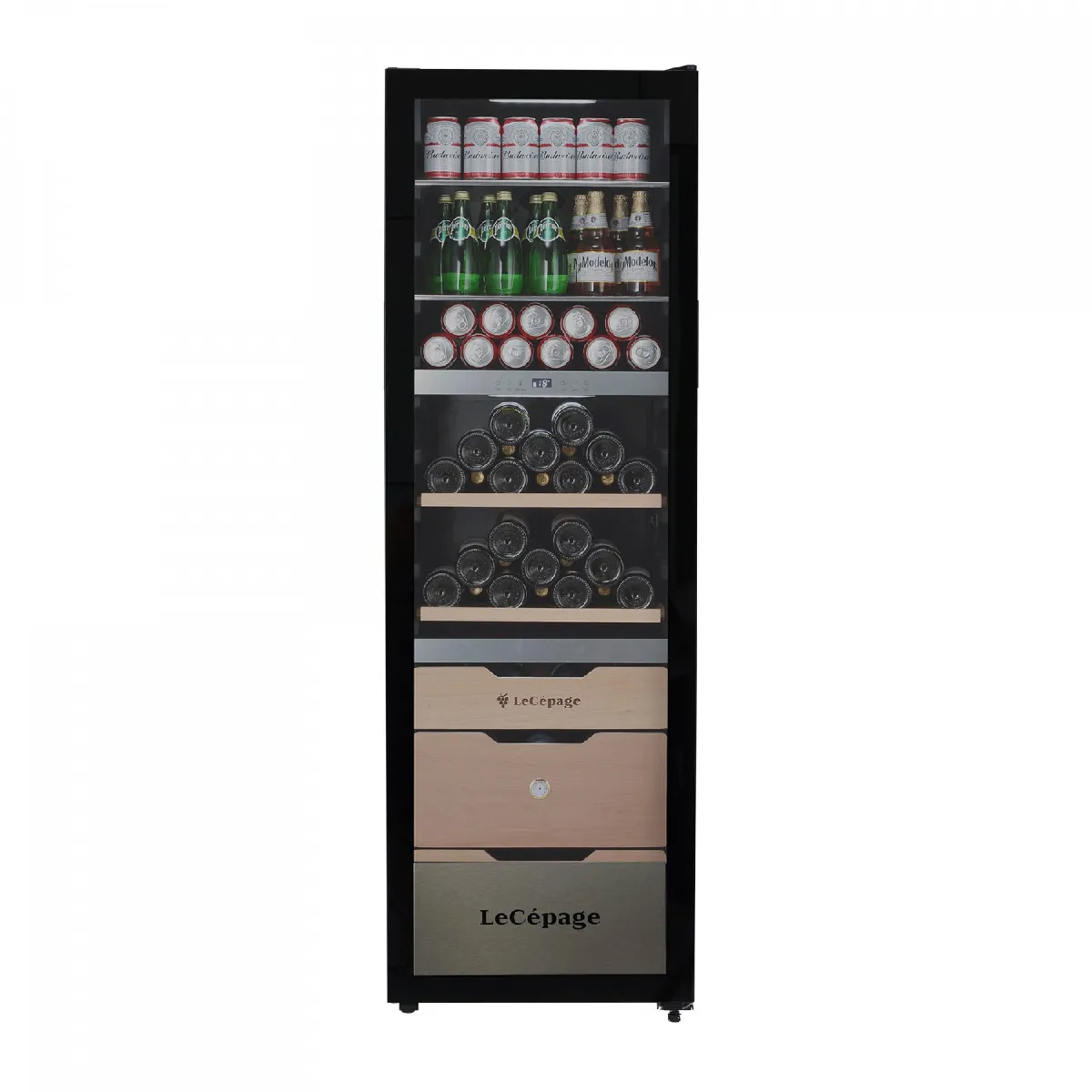 Cave &agrave; vin polyvalente triple zone lec&eacute;page agk3zmulti 282l 