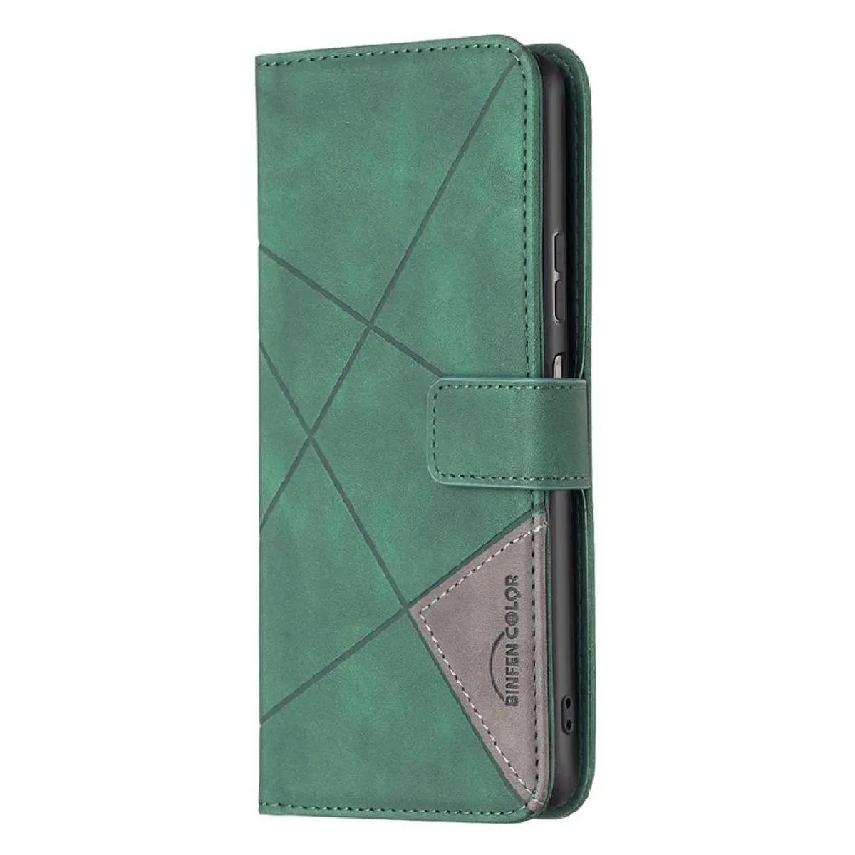 foxdock - HMD Pulse Plus - Étui Portefeuille - Cuir - Vert - Image 2