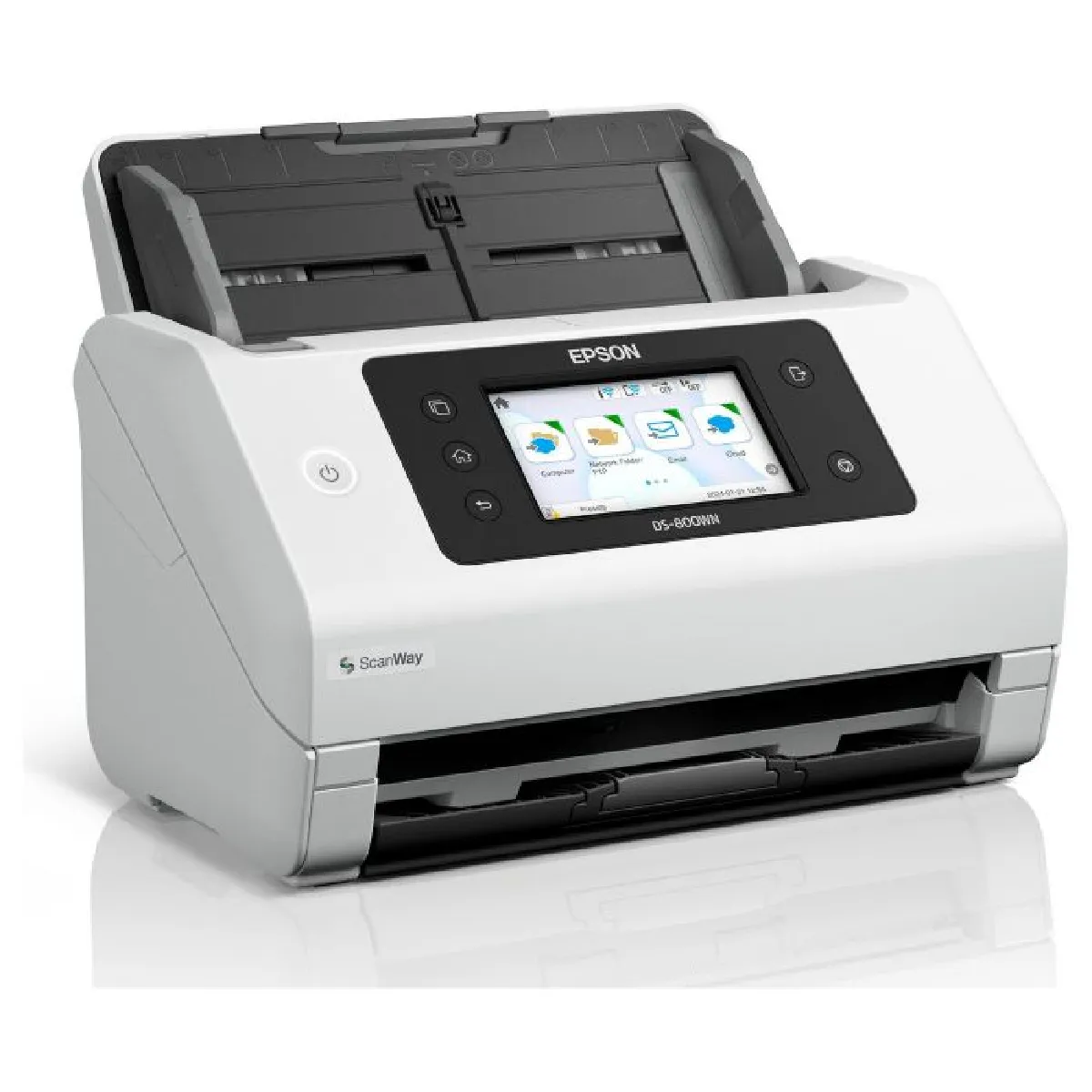 Epson WorkForce DS 800WN Scanner de documents Recto verso A4Legal 600 dpi x 600 dpi jusqu'à 50 ppm mono / jusqu'à 50 ppm couleur Chargeur automatique de documents 100 feuilles ... - vue 3