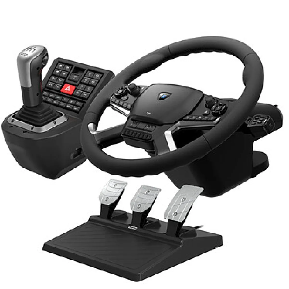 Hori Système De Contrôle De Camion Force Feedback Control System Pour Pc - Inclus Volant, Levier De Commande Et Pédales - Image 7