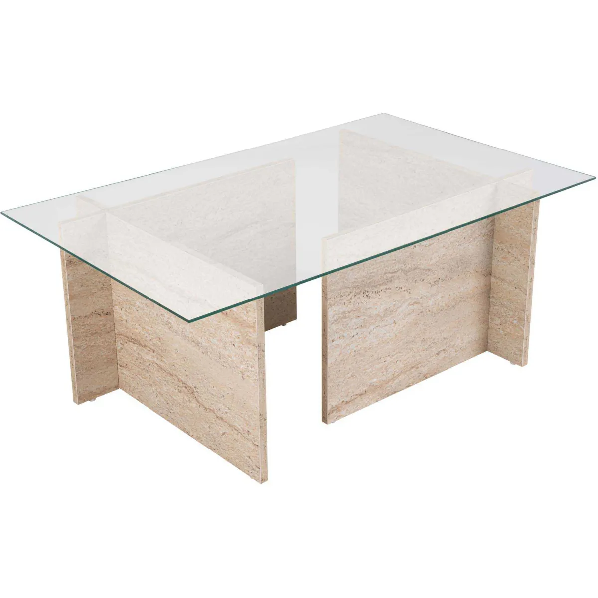Comparer les prix de Table basse Vetrino travertine