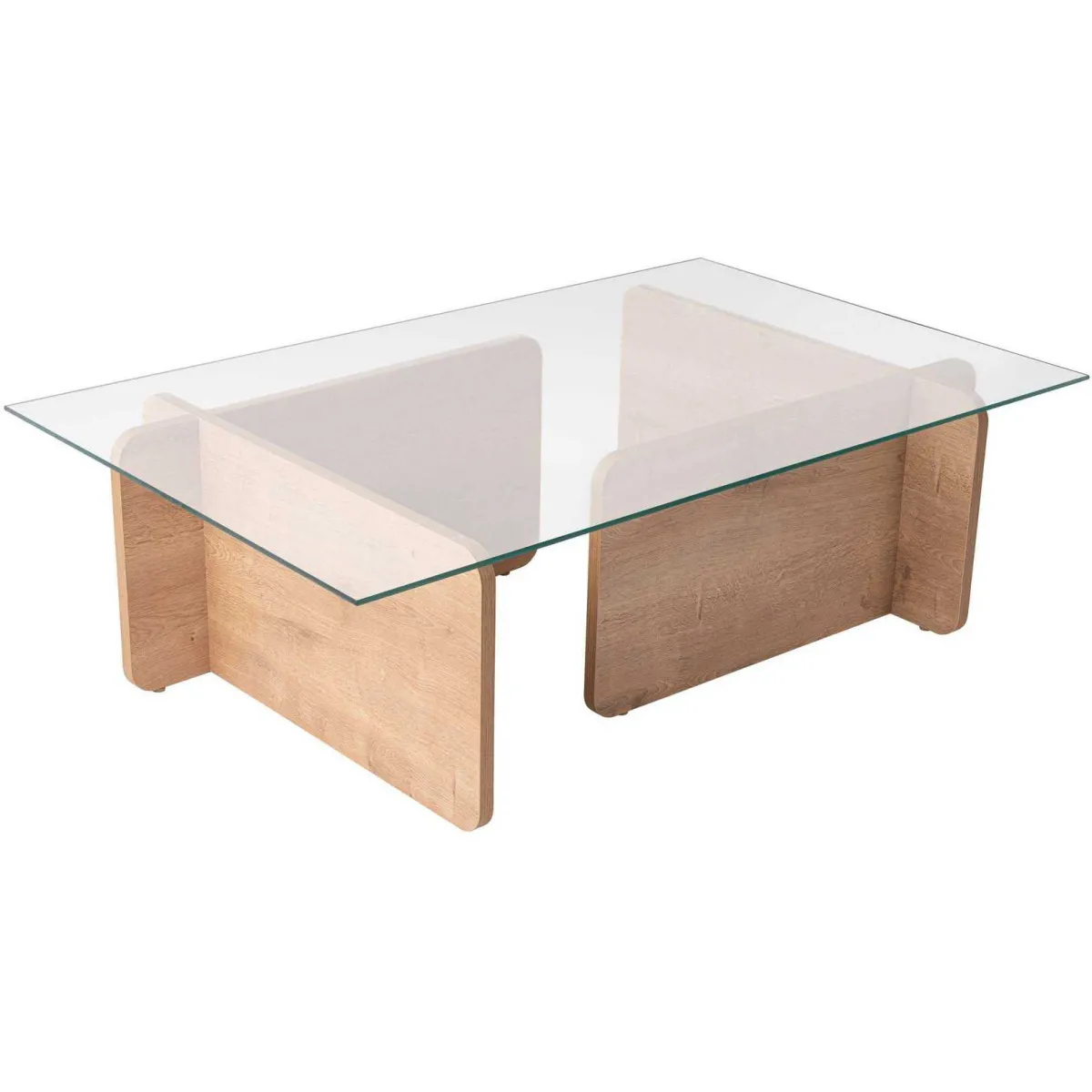 Meilleurs prix pour Hanah Home - Table Basse Flavio Chêne