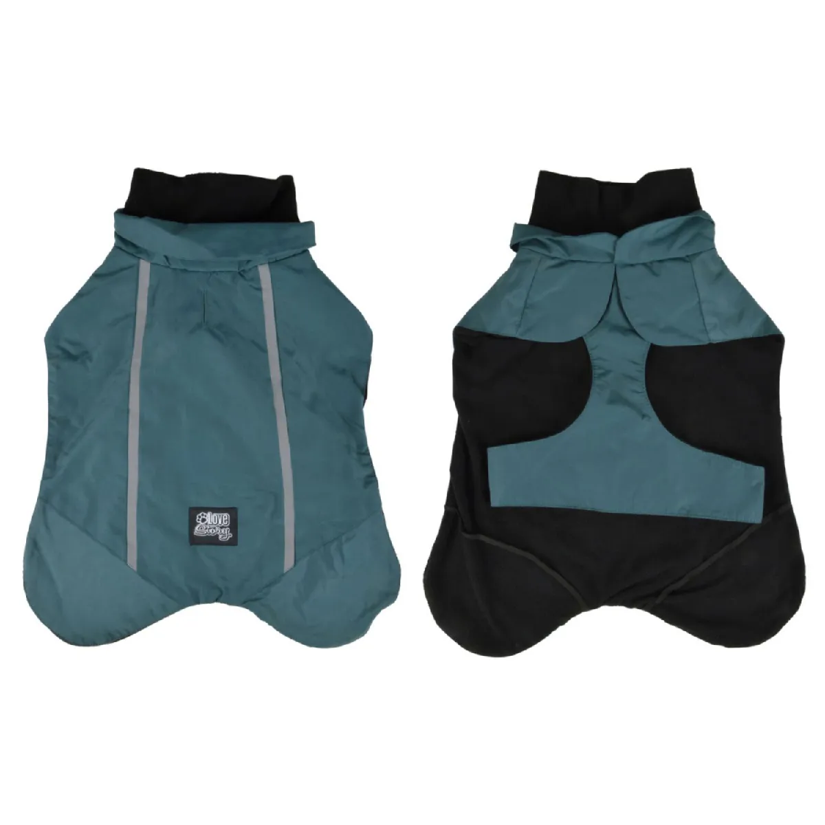 Comparer les prix de Veste imperméable et polaire pour chien - Bleu