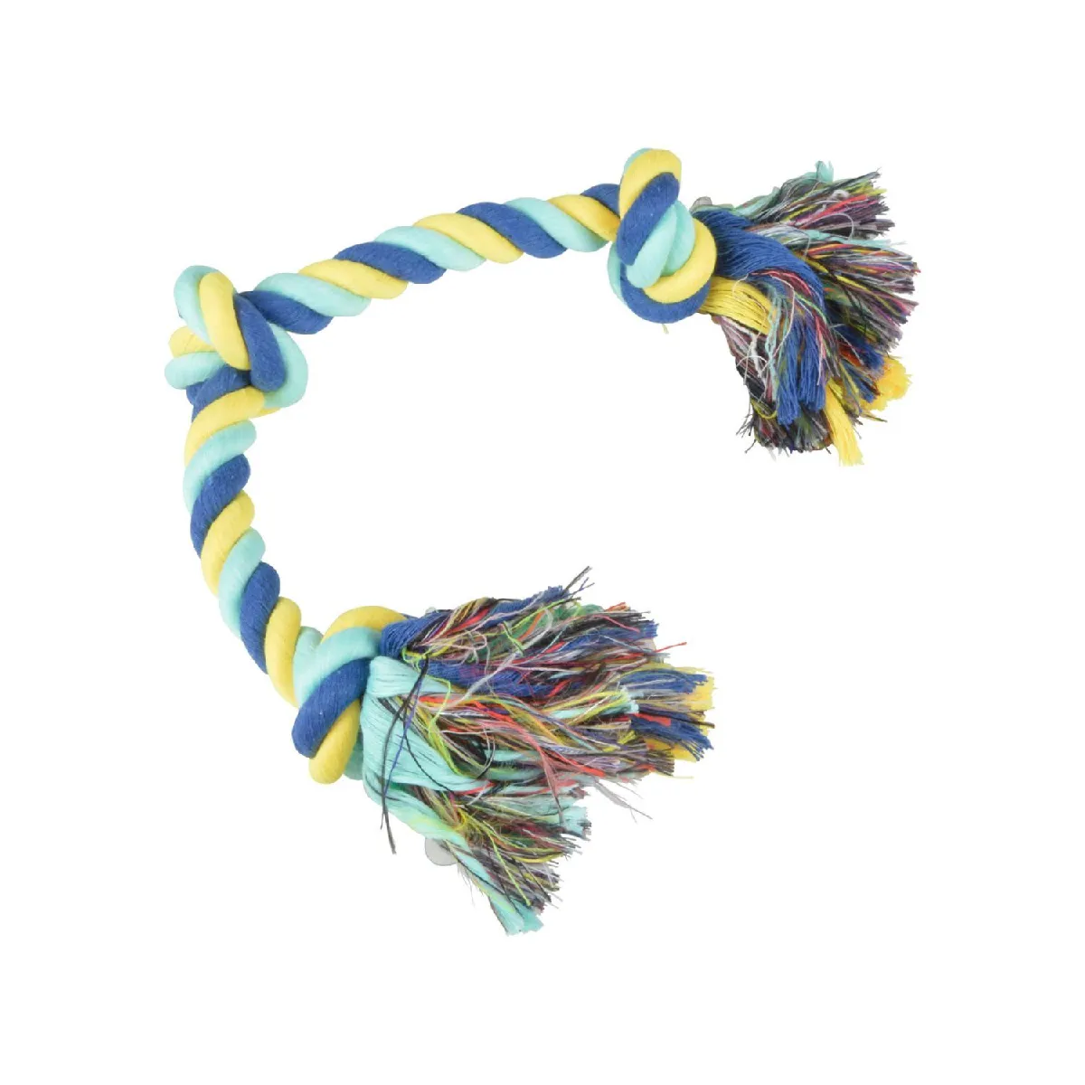 Comparer les prix de Jouet corde 3 nœuds pour chien - Longueur 50 cm