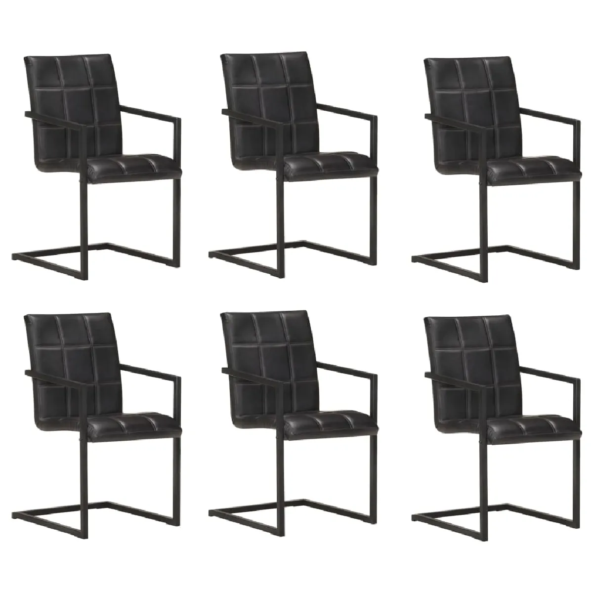Lot de 6 chaises cantilever