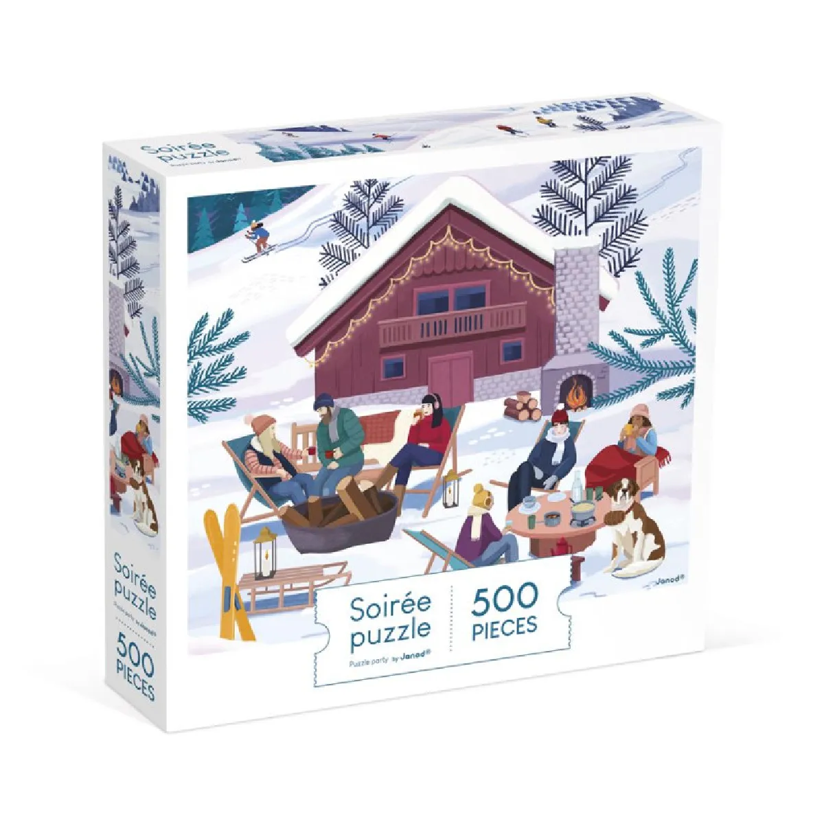 Janod puzzle Hiver à la montagne - 500 pièces