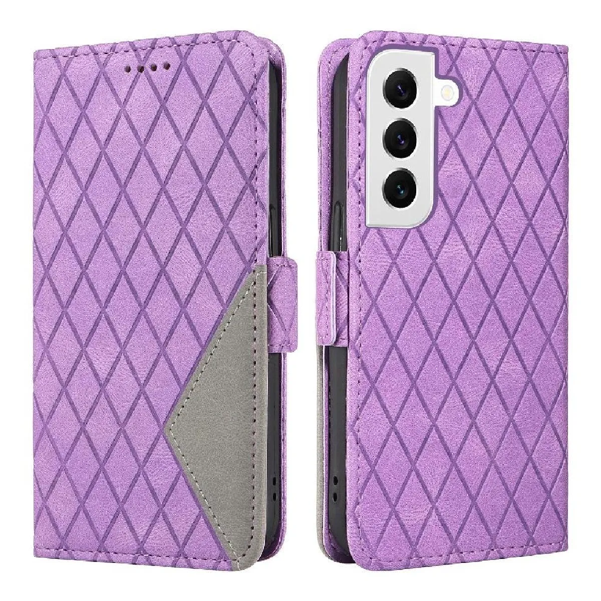 Générique Violet Étui En Cuir Samsung Galaxy S22