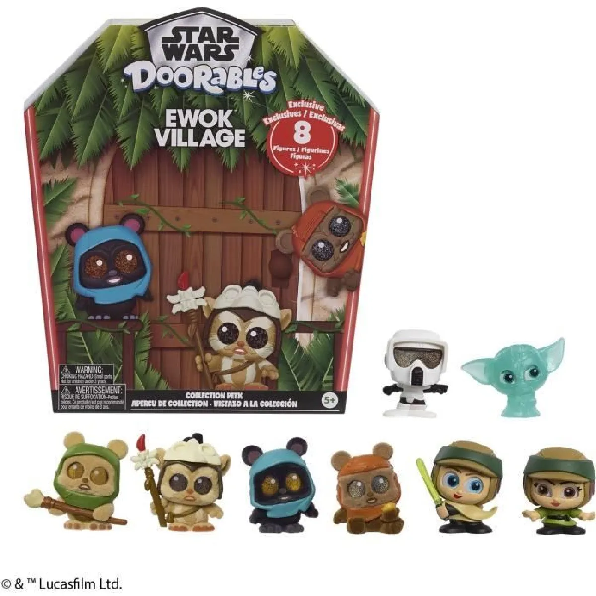 Générique Disney Star Wars Figurines Ewok - Coffret 8 Pièces