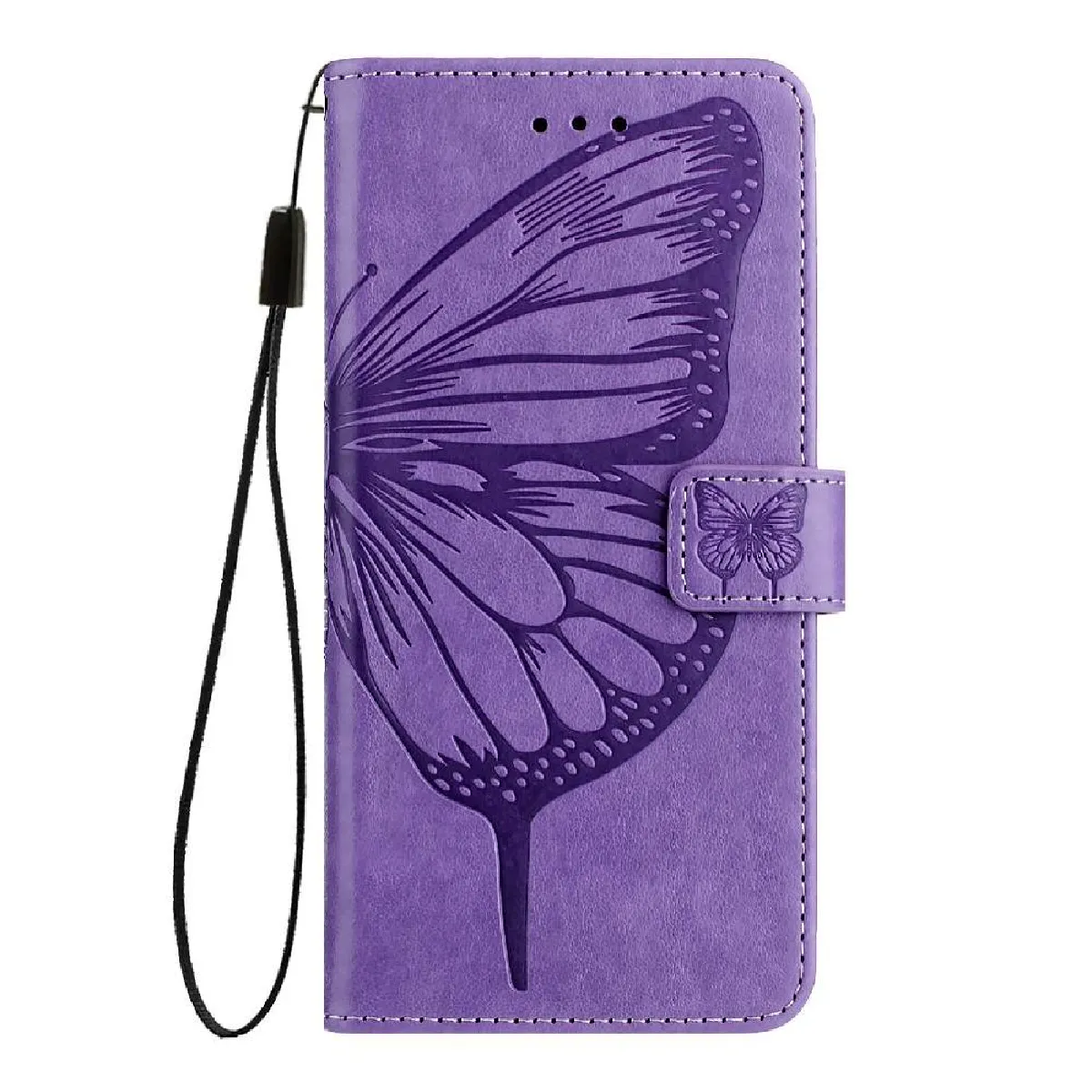 Générique Violet Étui Portefeuille Avec Porte-Cartes Intégré Honor 200 Smart 5G