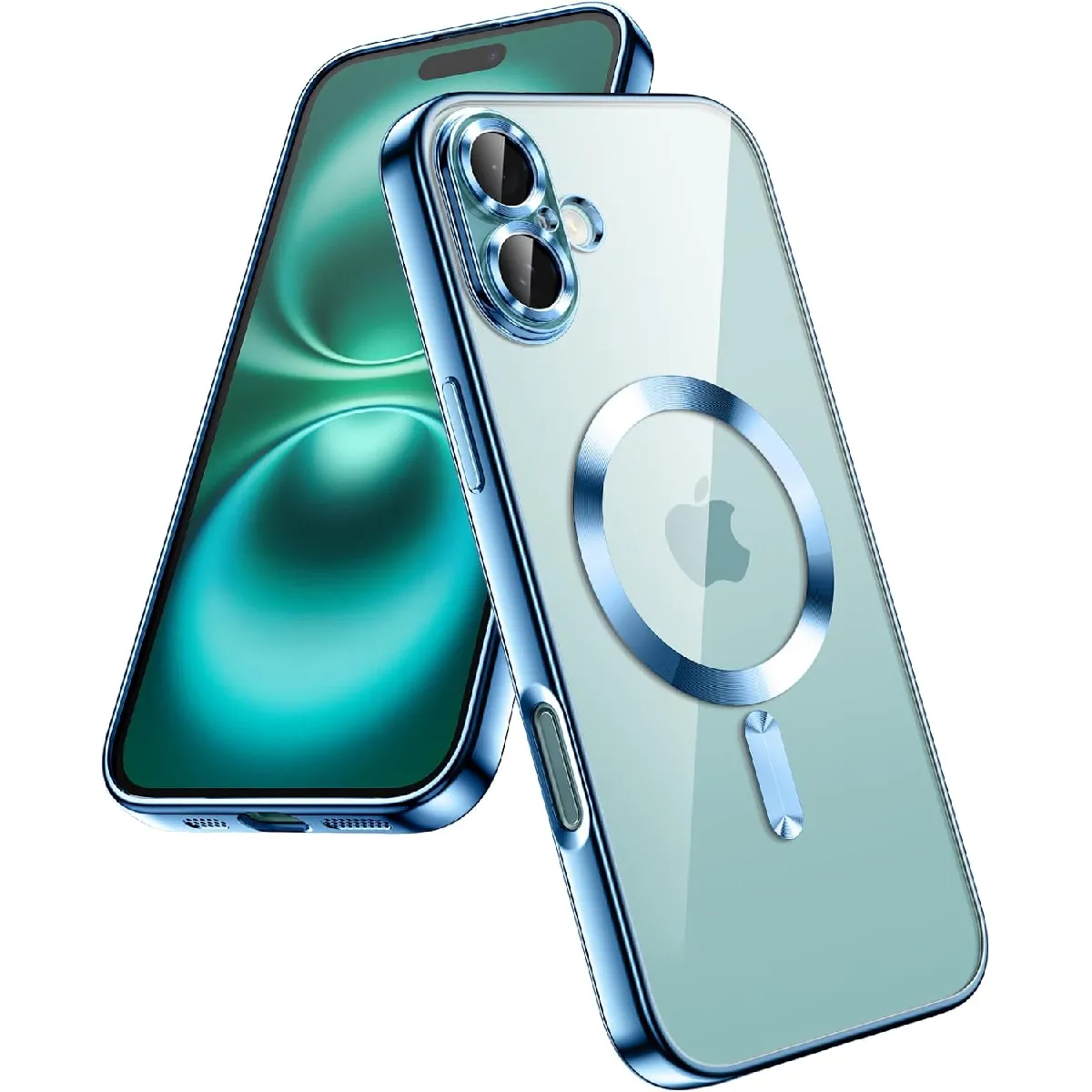 Little Boutik Bleu Coque Silicone Compatible Magsafe Apple Iphone 16