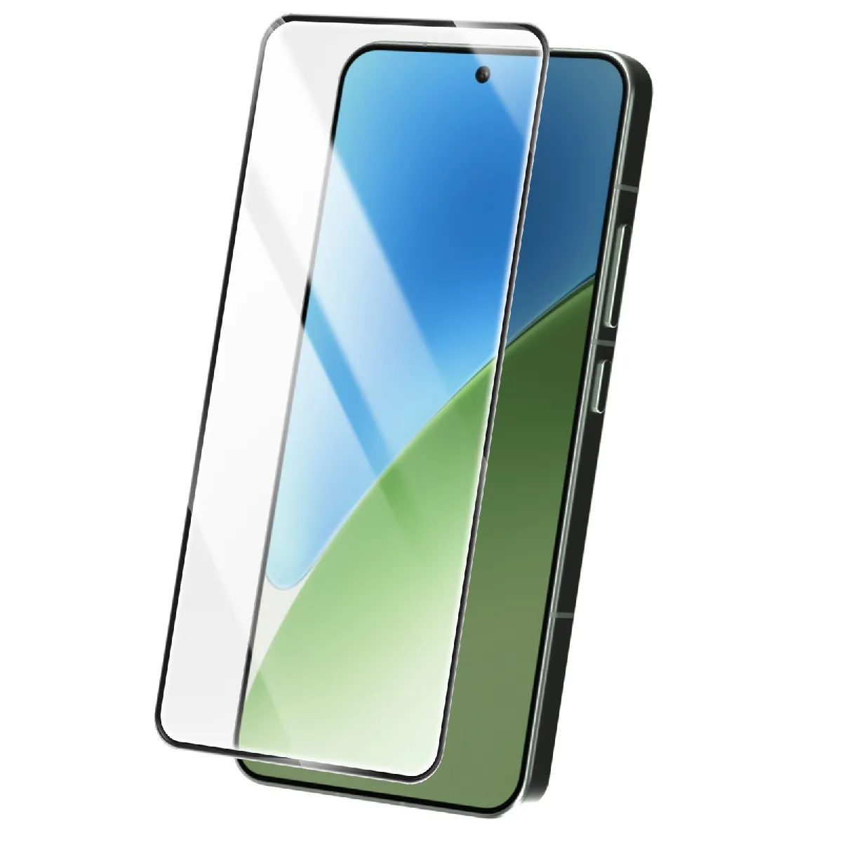 Avizar Noir Verre Trempé Pour Xiaomi 15 Anti-Rayures Résistant