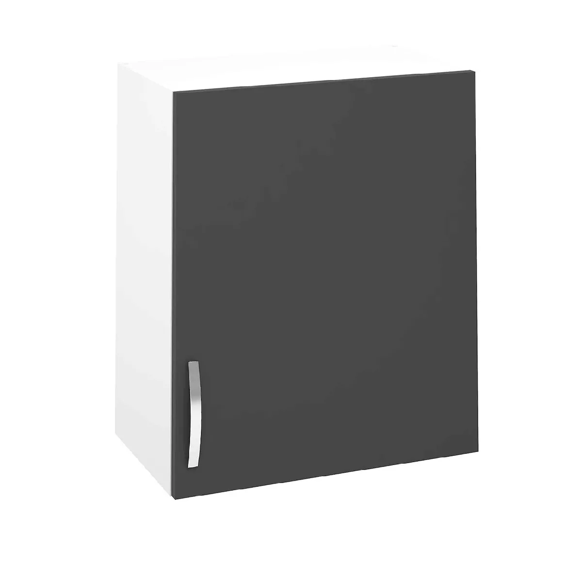 Meuble haut de cuisine avec porte Gris - 70x60x33 cm
