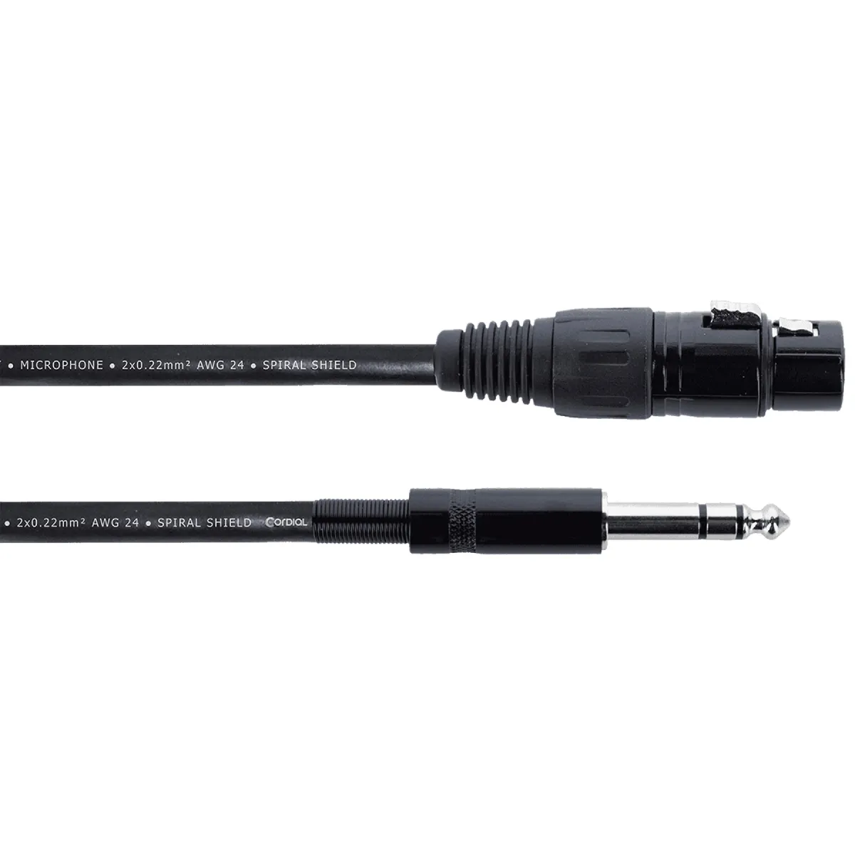 Cordial Câble Audio Xlr Femelle / Jack Stéréo - 1 M Câbles Xlr Et Jack Symétrique - Image 2