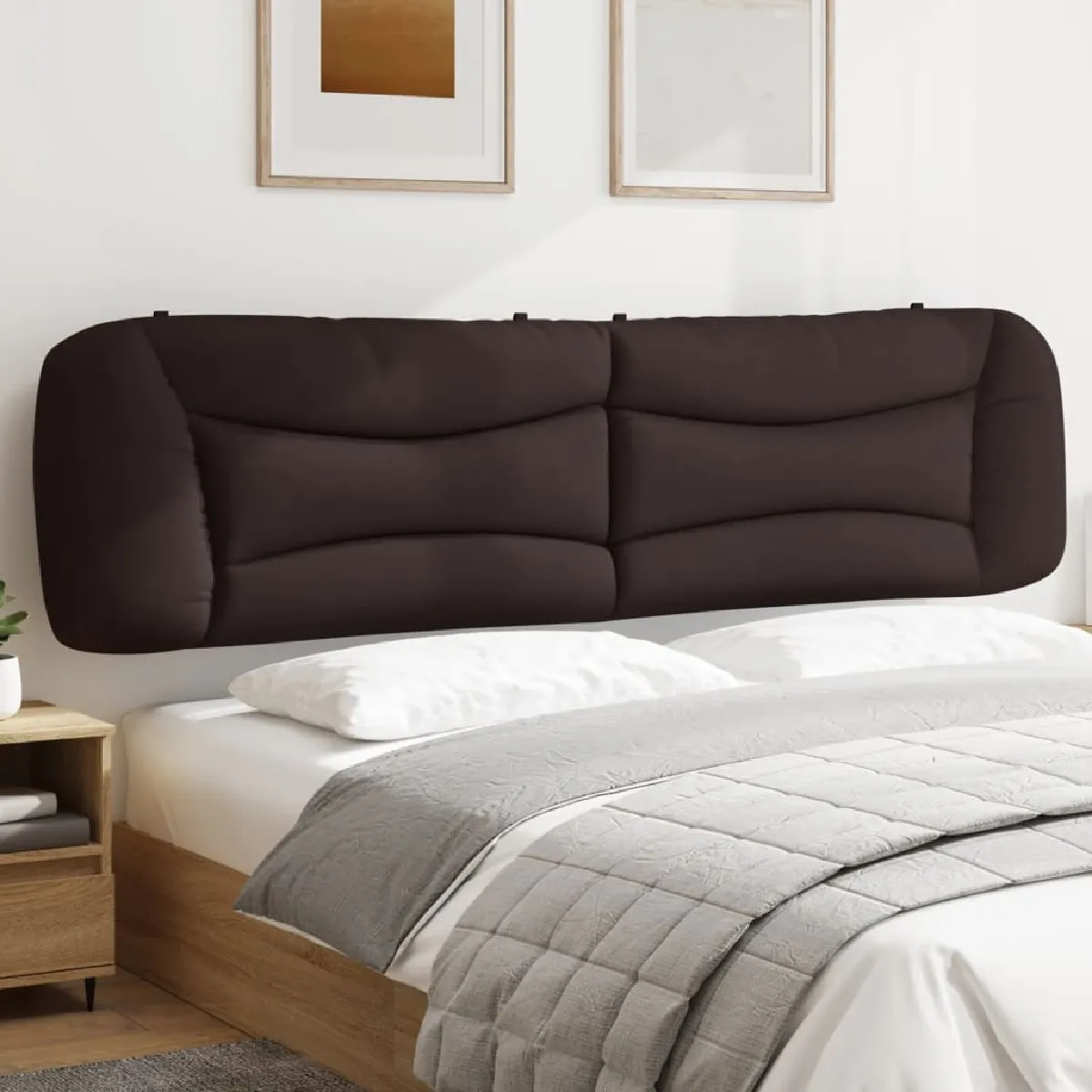 vidaXL Coussin de tête de lit 200 cm tissu - vue 2