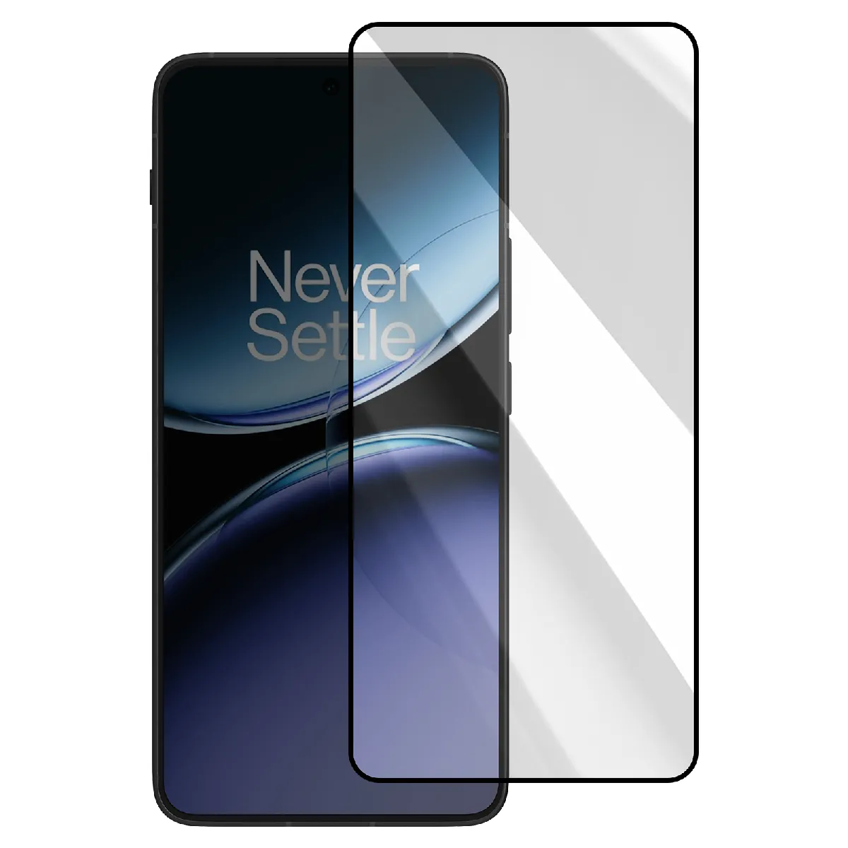 Avizar Noir Verre Trempé Pour Oneplus Nord 4 Anti-Rayures Résistant