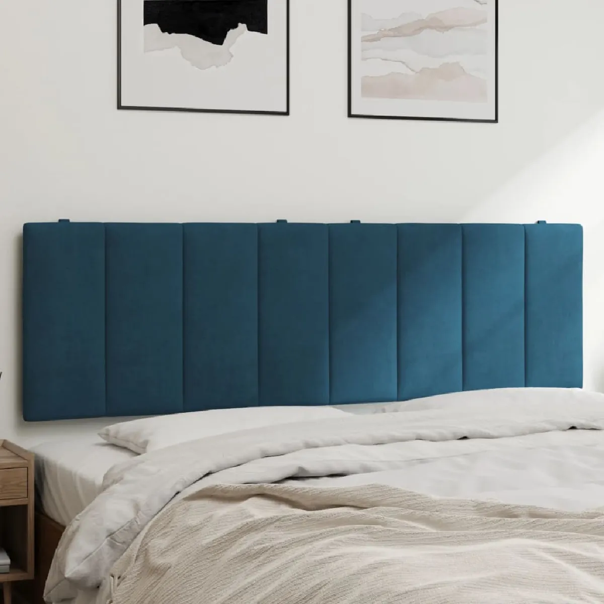 vidaXL Coussin de tête de lit 160 cm velours - vue 2