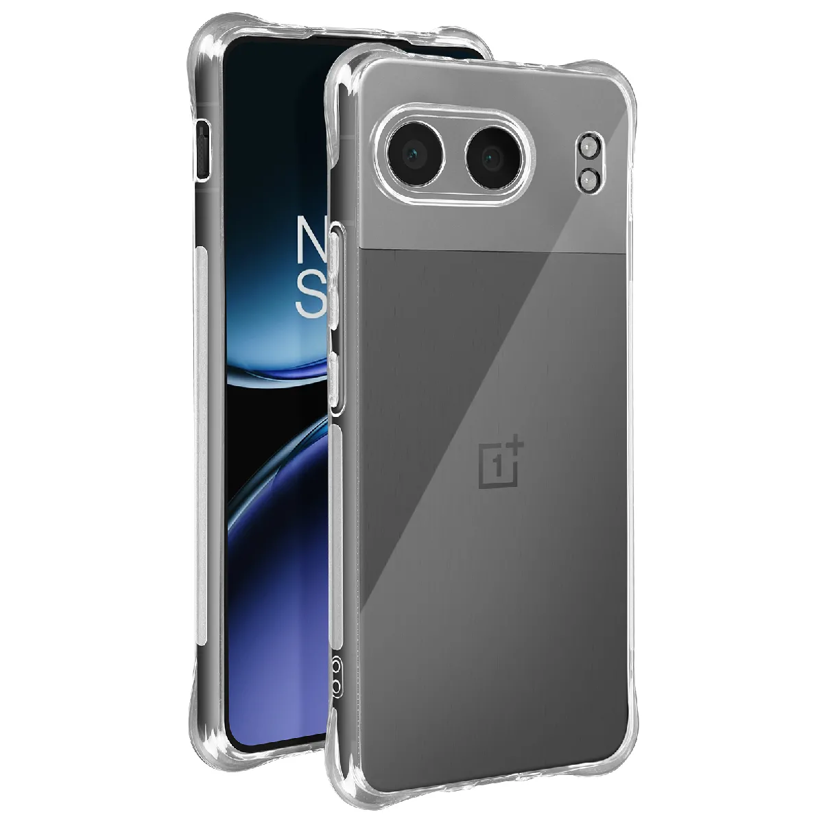 Avizar Coque Pour Oneplus Nord 4 Antichoc Flexible Coins Renforcés Transparent