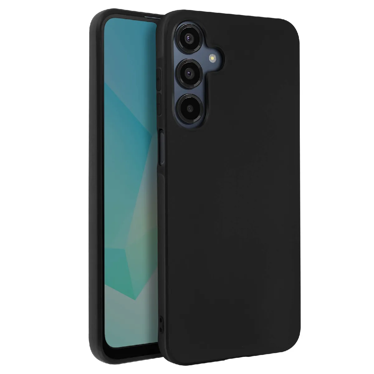 Avizar Noir Coque Pour Samsung Galaxy A16 Silicone Souple Mat