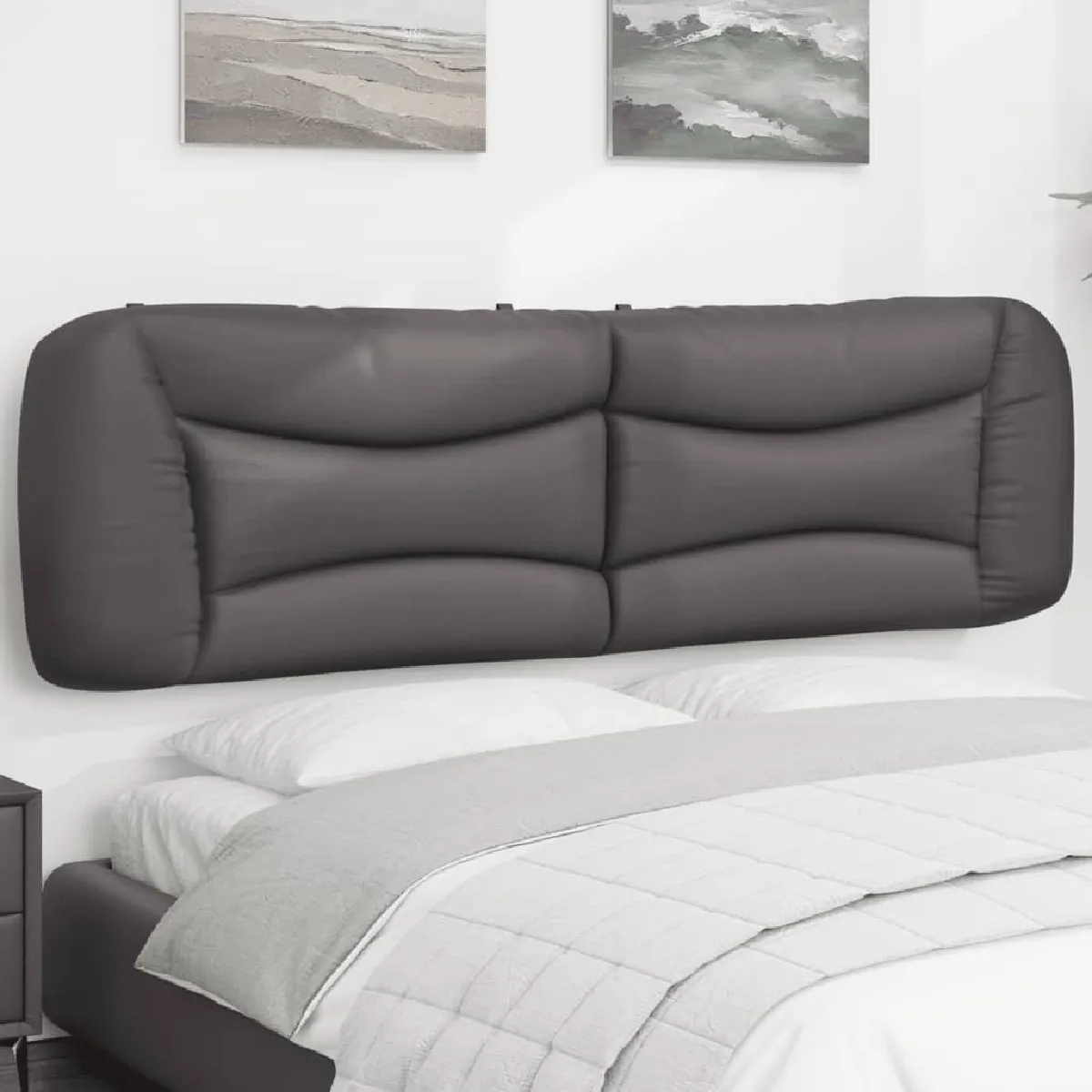 vidaXL Coussin de tête de lit 180 cm similicuir - vue 8