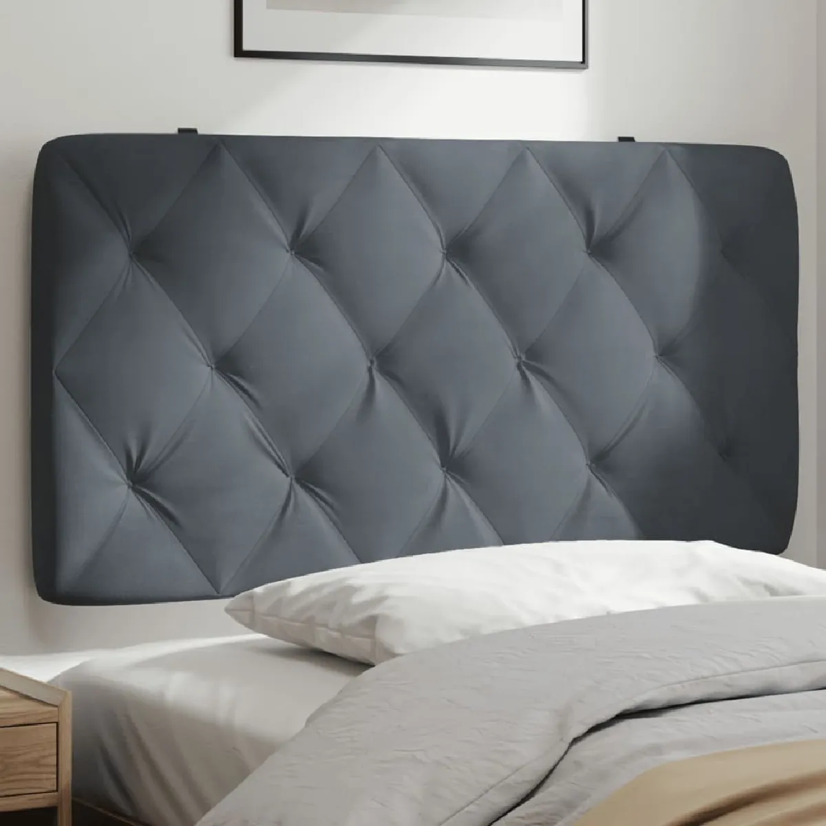 vidaXL Coussin de tête de lit 100 cm velours - vue 2