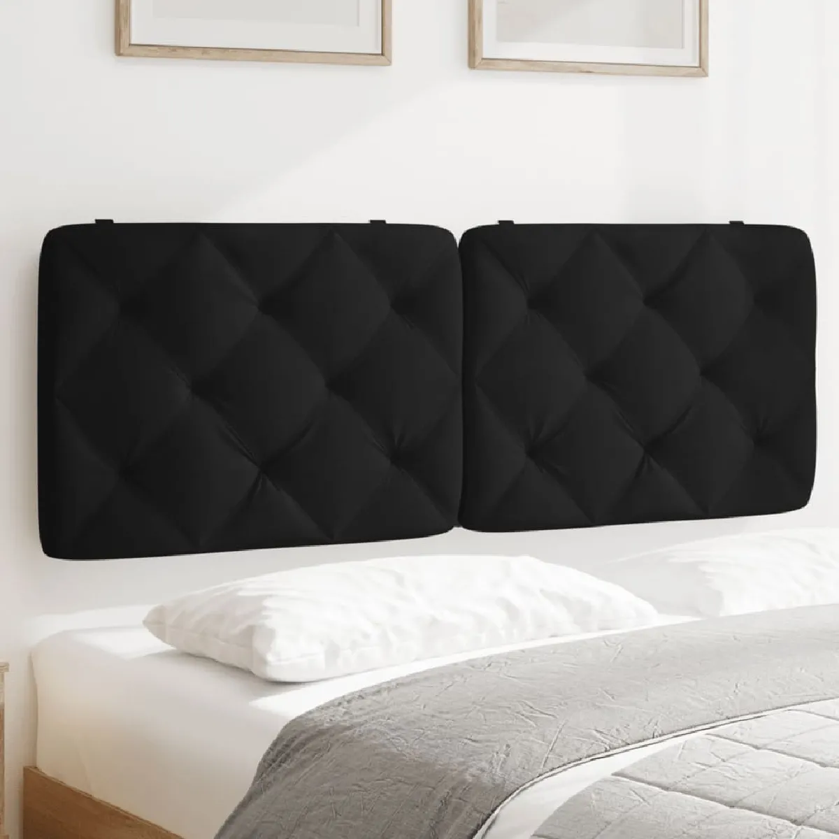 vidaXL Coussin de tête de lit 120 cm velours
