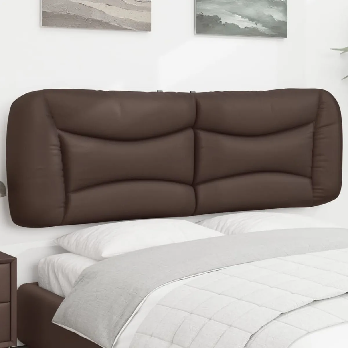 vidaXL Coussin de tête de lit 160 cm similicuir - vue 2