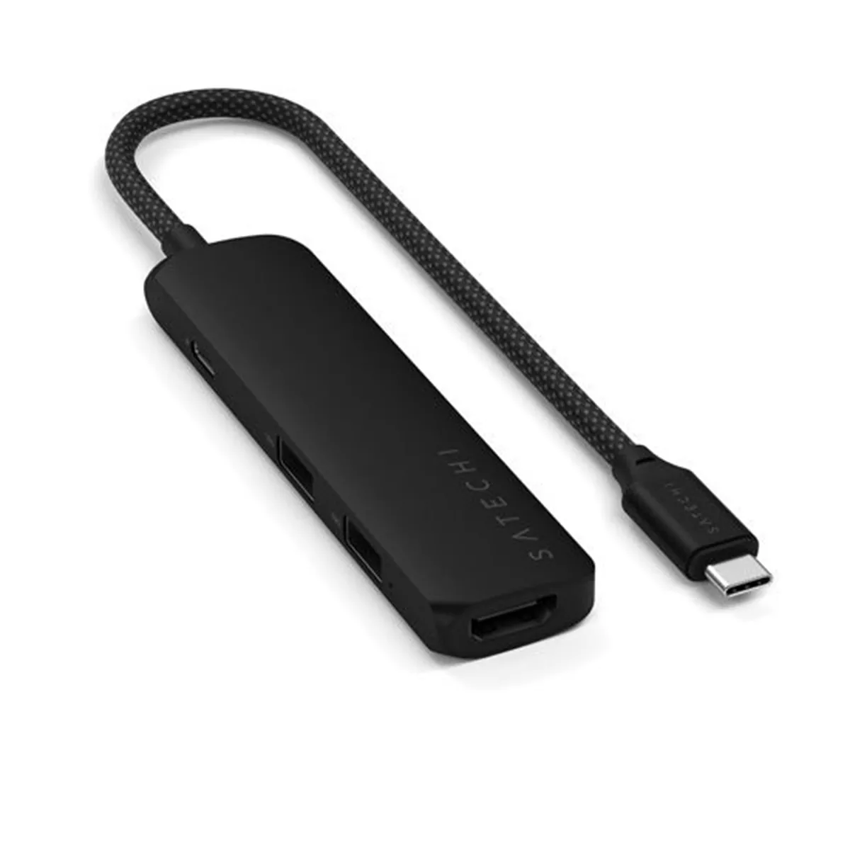 Satechi Noir Multiports Usb-C Slim 4-En-1 4K (Noir)