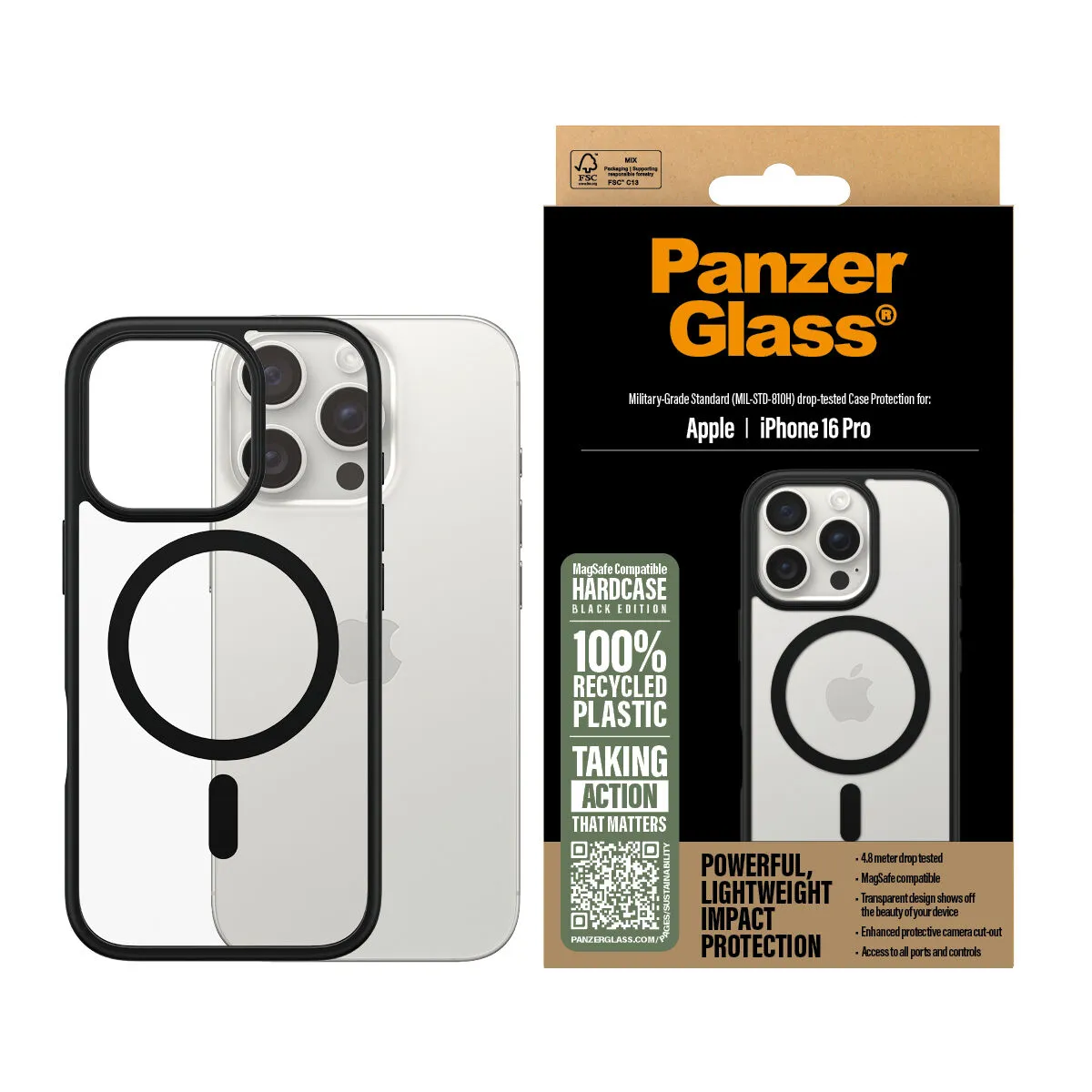 Panzerglass Hardcase Black Edition Apple Iphone 16 Pro