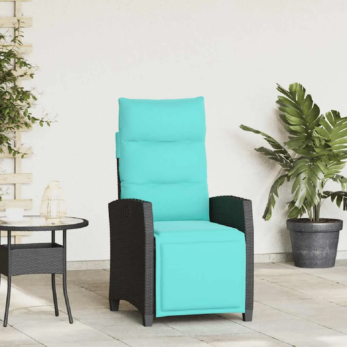 vidaXL Chaise inclinable avec table d'appoint - vue 7