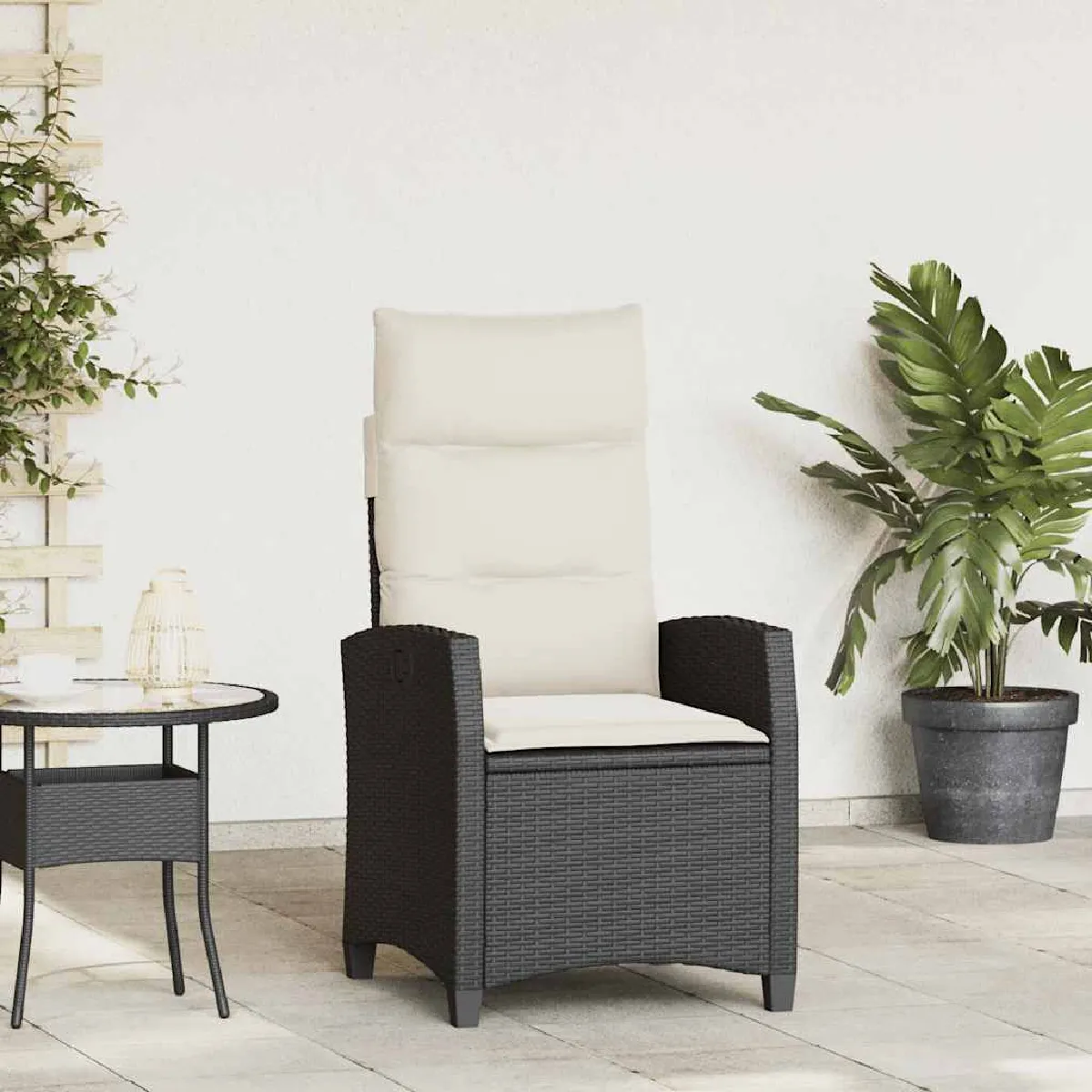 Chaise Jardin Inclinable VIDAXL Polyrotin - vue 1