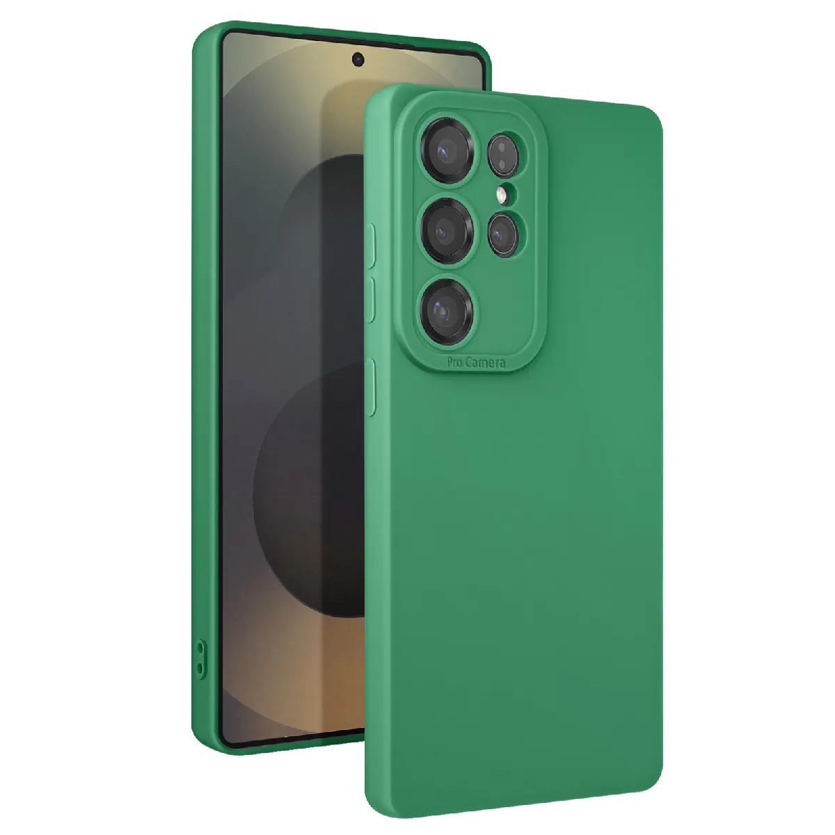 Avizar Vert Coque Pour Samsung Galaxy S25 Ultra Silicone Mat