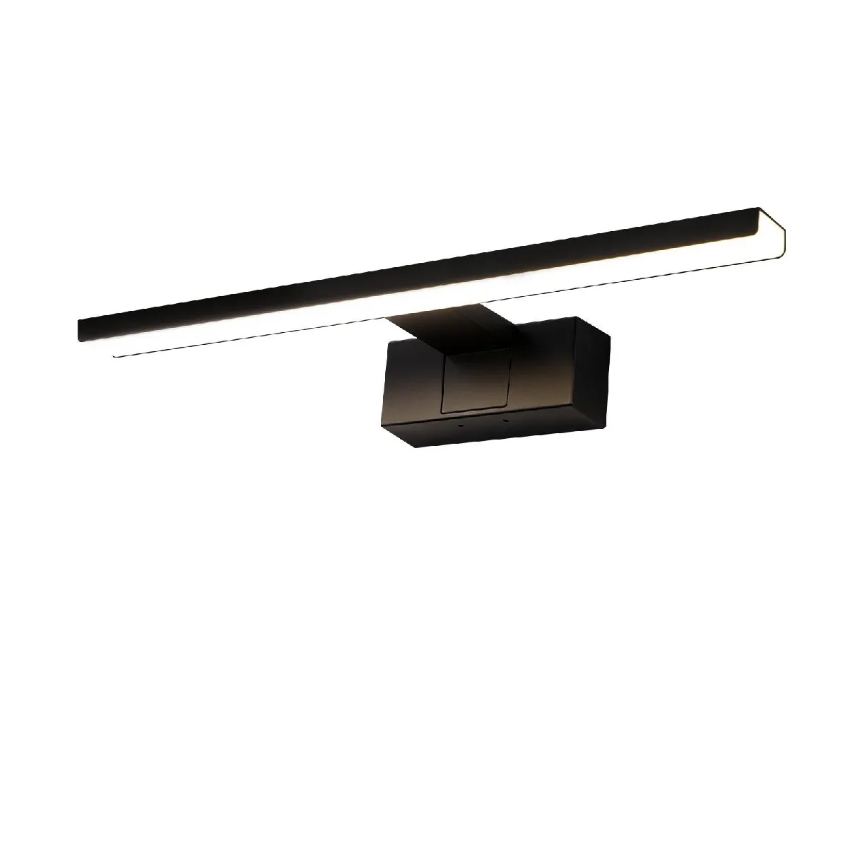 Zmh applique murale miroir LED - Noir