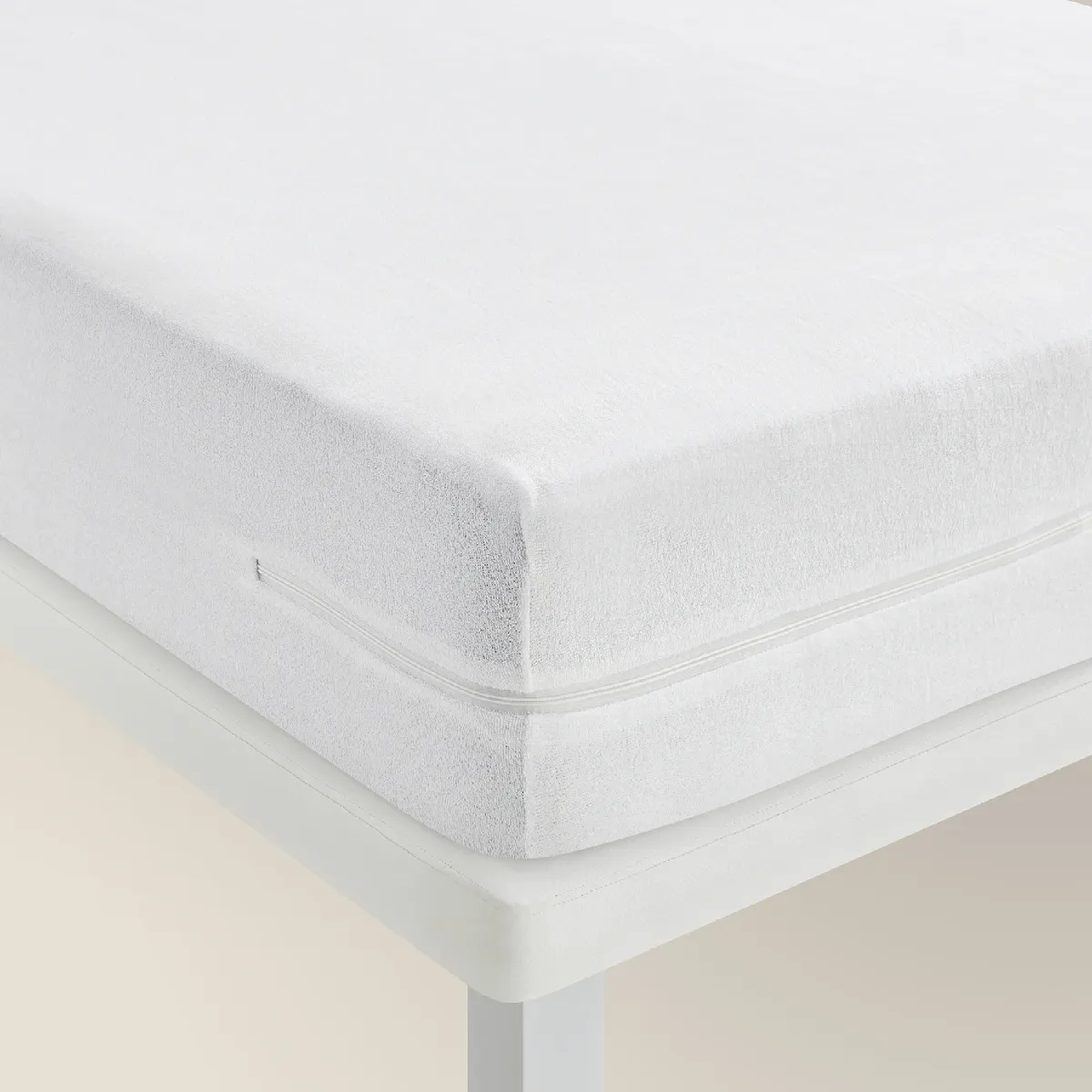 Housse de matelas 80x196cm| PIKOLIN HOME| 100% Coton| Fermeture éclair en L | Leroy Merlin