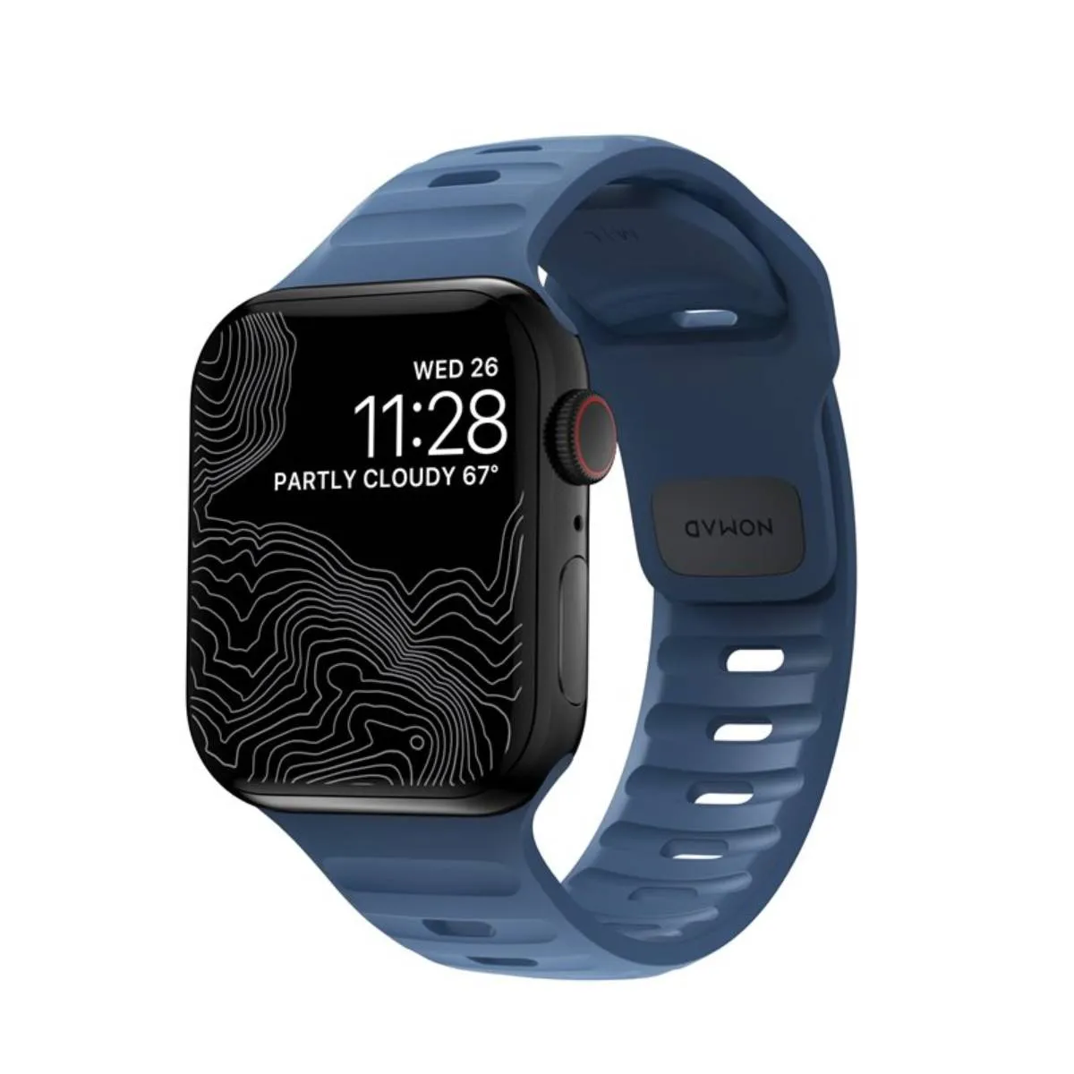 Bracelet de montre pour apple watch 38, 40, 41, 42mm sport band nomad bleu NM-NM014902858 