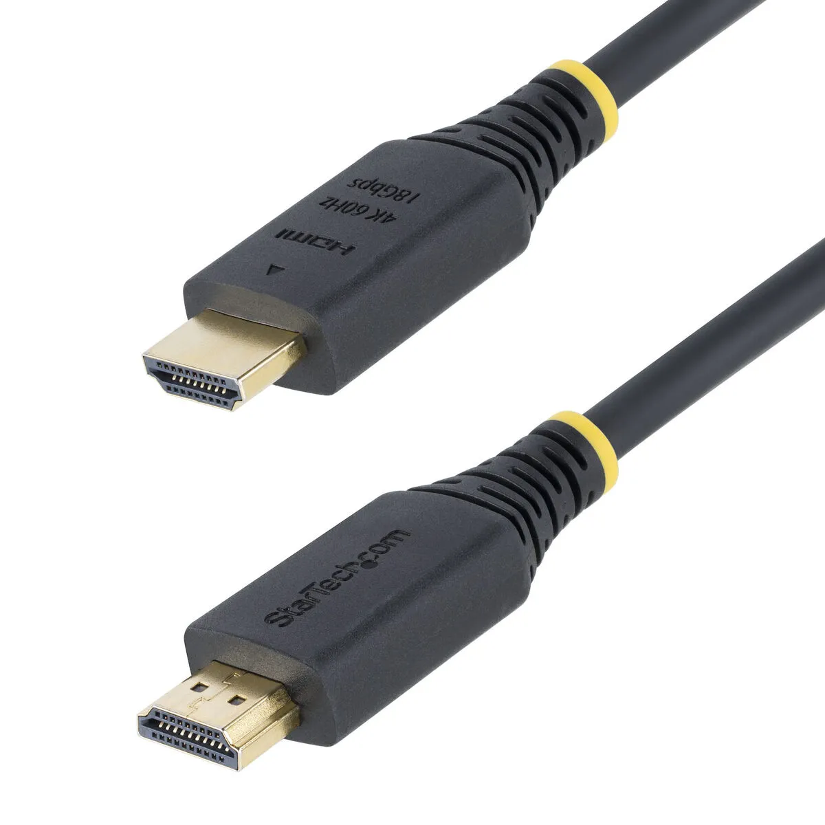 Startech.com Noir Câble Hdmi Haut Débit De 2M Certifié Premium, 4K 60Hz/1440P 144Hz, Hdr10/Hdcp 2.2/Arc, 18Gbps, Cordon Hdmi 2.0 Uhd Pour Tv/Moniteur/Affichage, Gaine Tpe - Neuf - Image 4