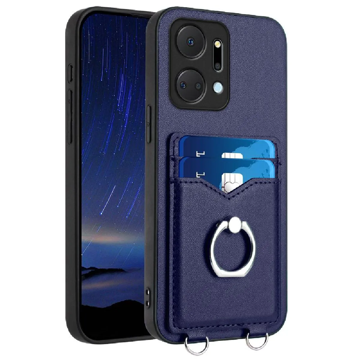 Étui GANGXUN pour Honor X7a - Bleu