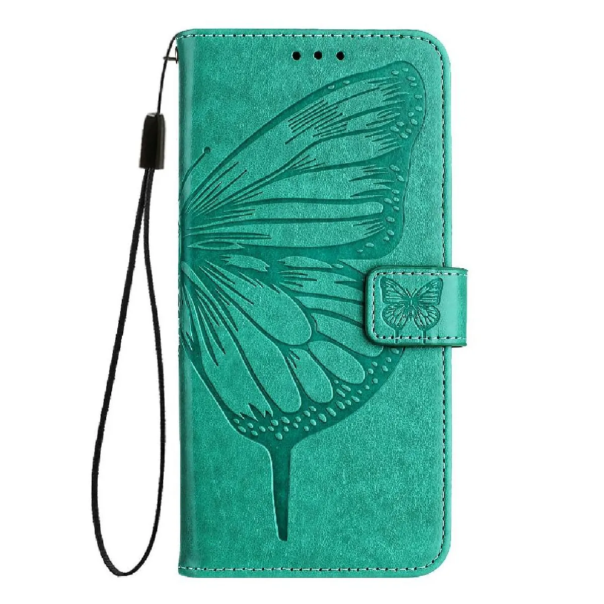 foxdock - Étui à rabat pour Itel A50C - Cuir - Vert - Image 2
