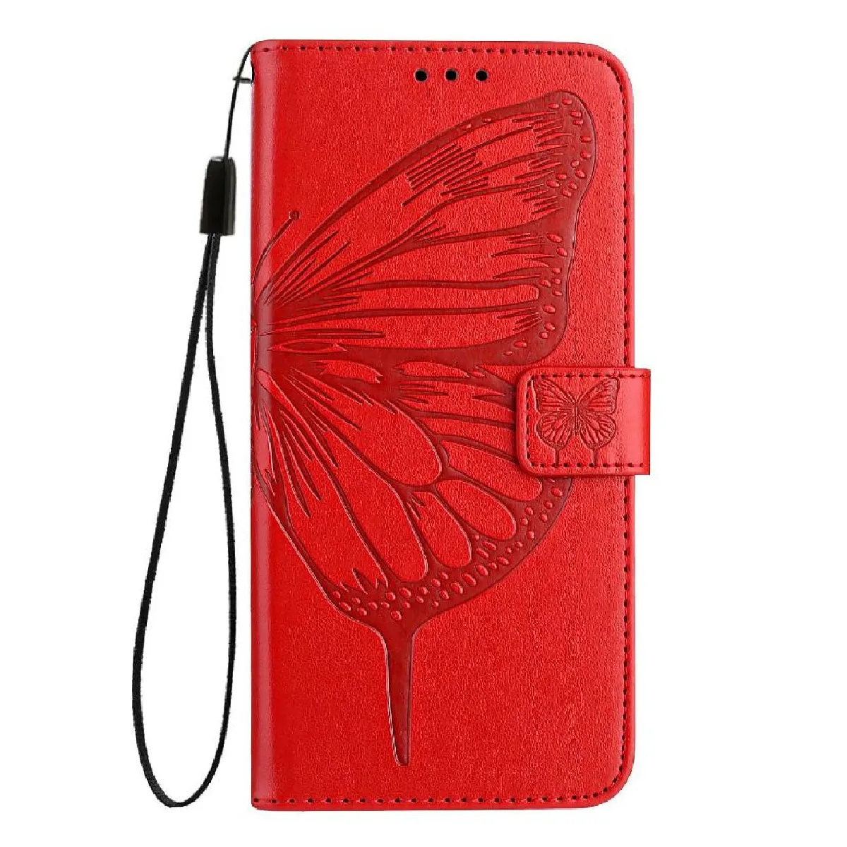 Générique Rouge Étui Portefeuille À Fermeture Magnétique Motorola Edge 50