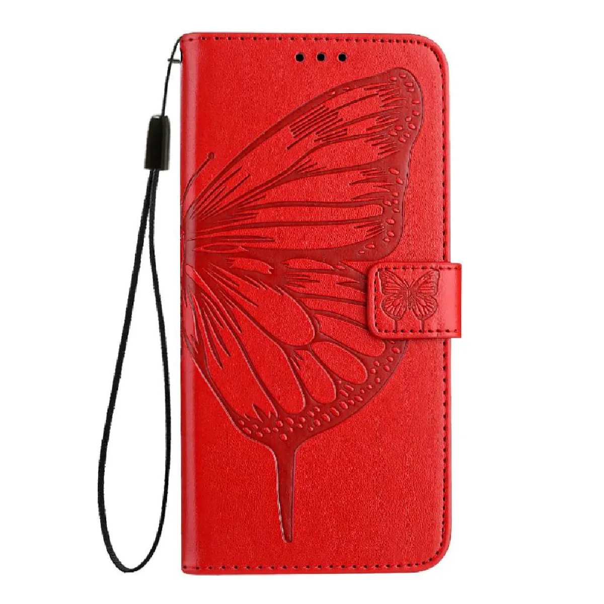 Générique Rouge Étui Portefeuille À Fermeture Magnétique Xiaomi 15 Pro