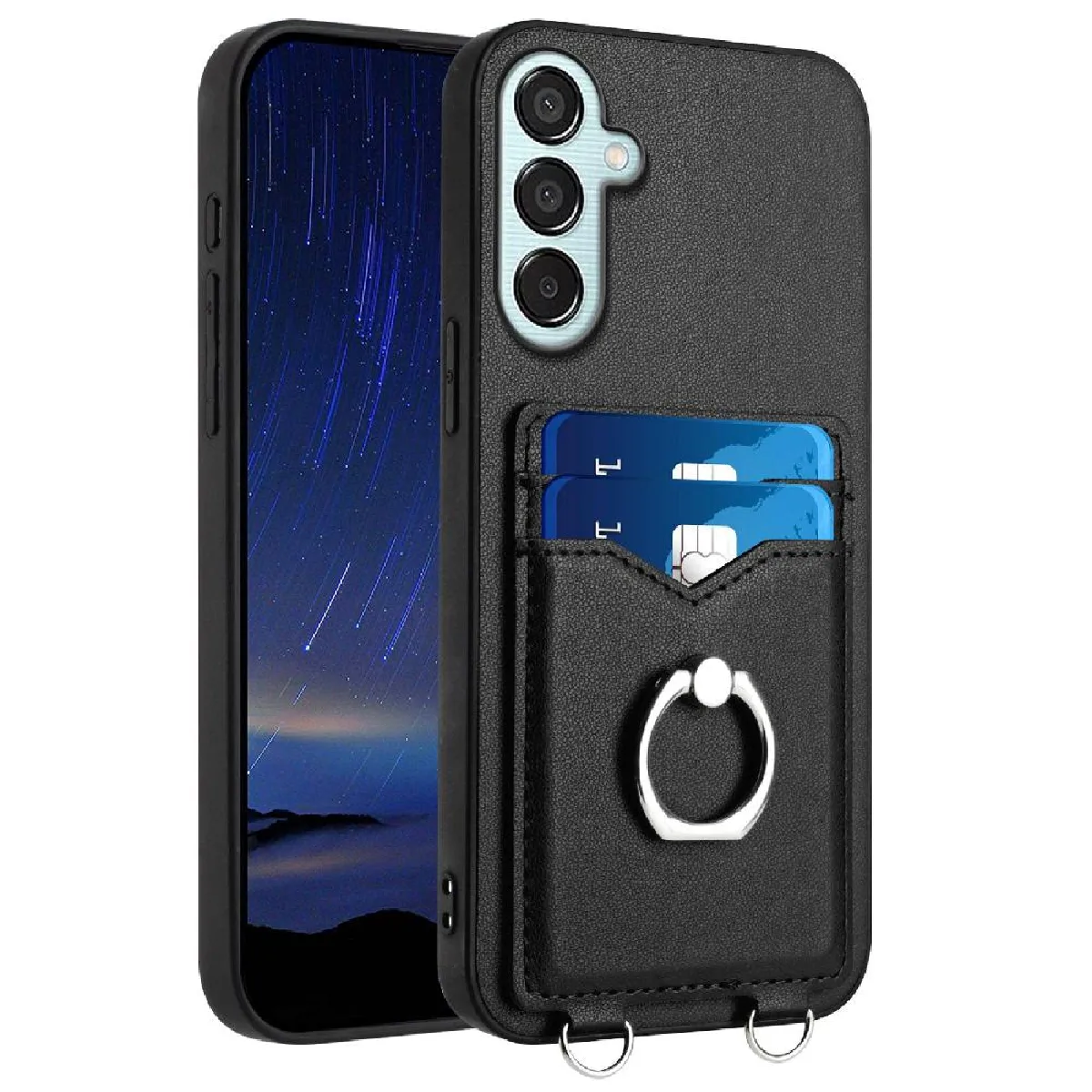 Étui GANGXUN pour Samsung Galaxy F15 - Noir