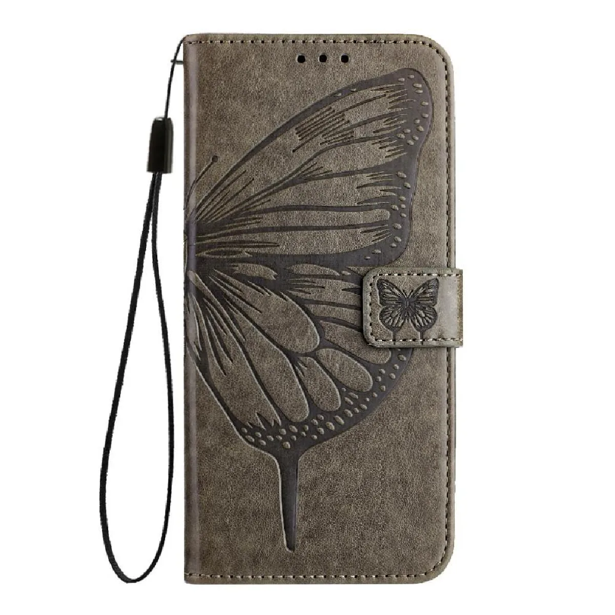 Foxdock - Étui pour Xiaomi 15 Pro - Housse à Rabat - Cuir - Gris - Image 2
