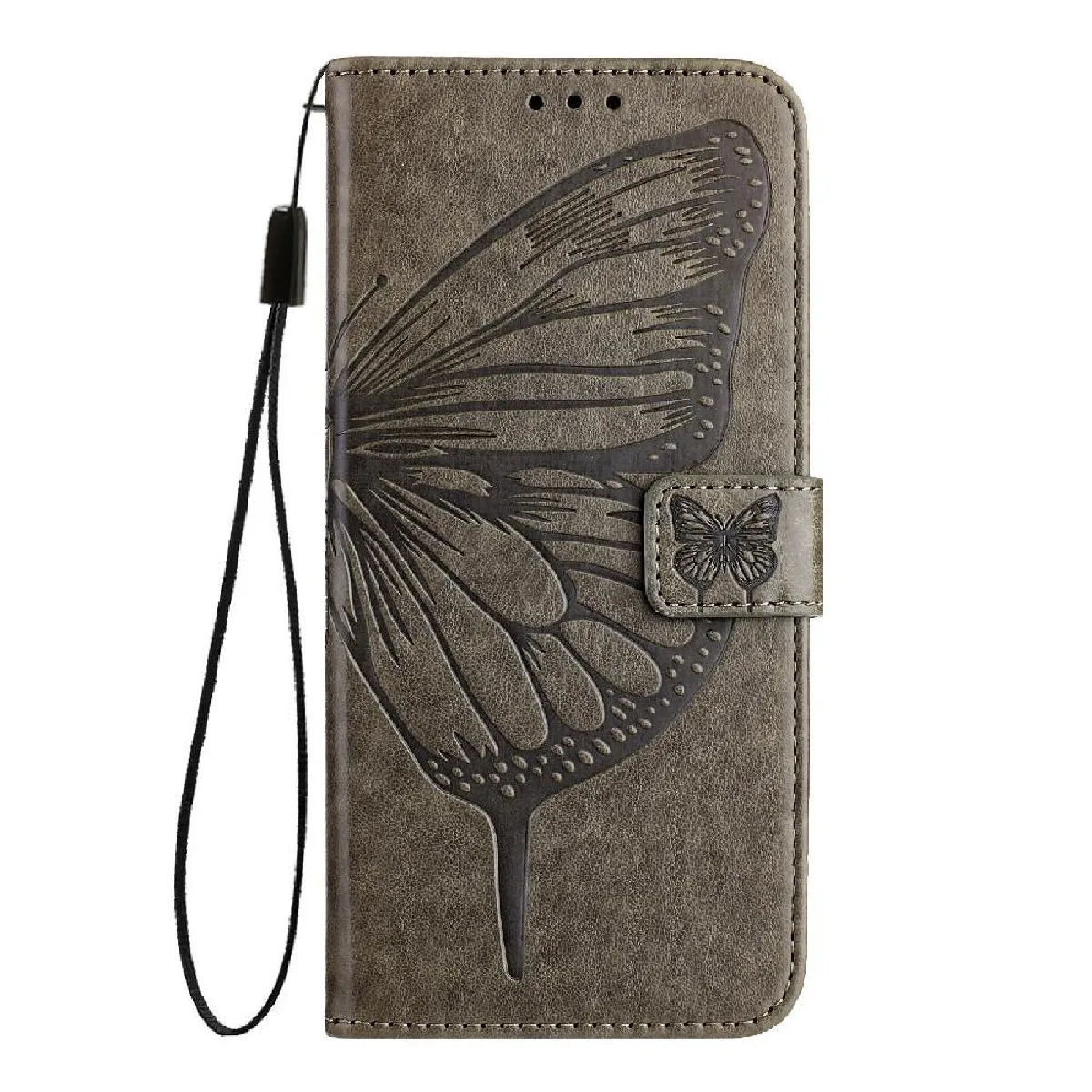Générique Gris Coque En Similicuir Avec Support Infinix Hot 50 Pro Plus 4G